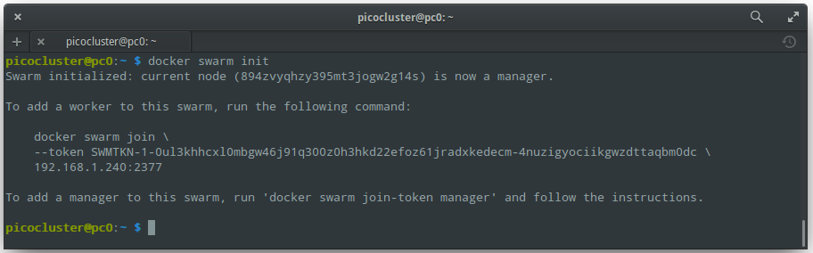 Setting up Docker Swarm Mode on my Raspberry Pi 3 PicoCluster