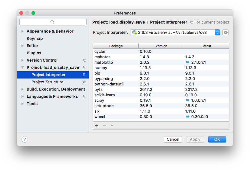 How to install OpenCV and Python using Homebrew on macOS Sierra